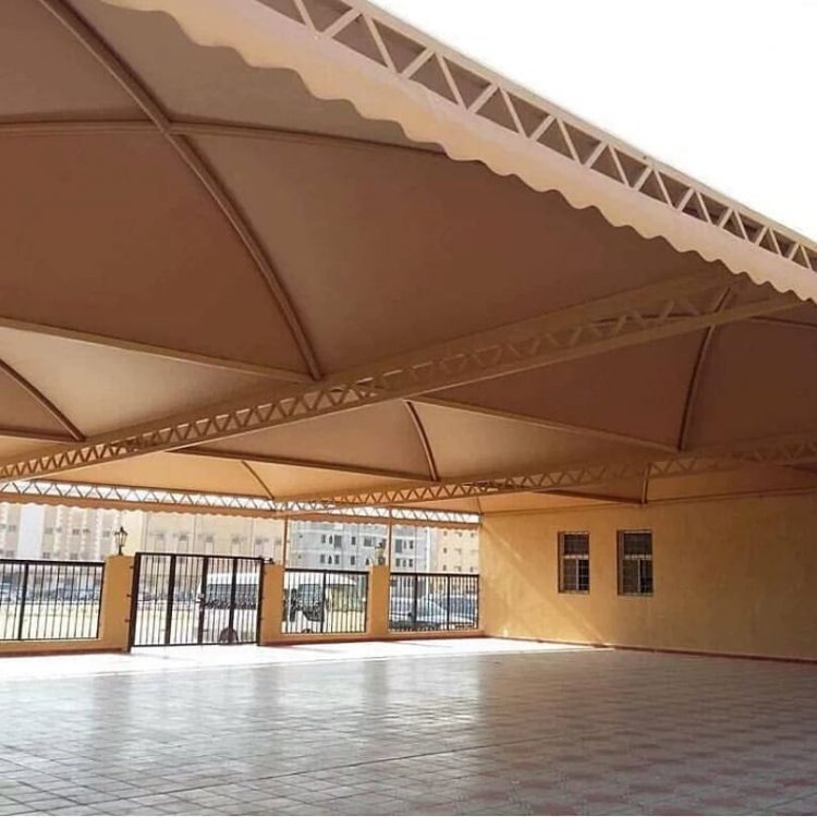 مظلات ممرات خارجية تغطية الارتداد مظلات شفافة الرياض